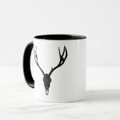 Customizable Mule Deer Skull Tasse (Vorderseite Links)