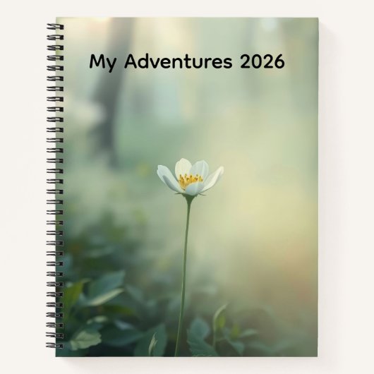 customizable Nature adventure journal Notizblock (Vorderseite)