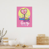 Customizable Never Give Up on Love Poster (Küche)