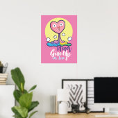Customizable Never Give Up on Love Poster (Heimbüro)