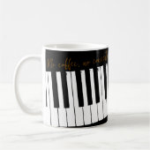 Customizable No Coffee No Concerto Kaffeetasse (Links)