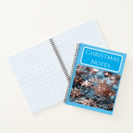 Customizable notebook, Christmas design, Christmas Notizblock