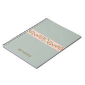 Customizable notebook / Elegant notebook / Floral Notizblock (Linke Seite)