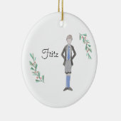 Customizable Nutcracker Fritz Keepsake Keramik Ornament (Rechts)