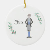 Customizable Nutcracker Fritz Keepsake Keramik Ornament (Vorne)