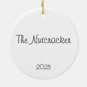 Customizable  Nutcracker Fritz Keepsake Keramik Ornament (Hinten)
