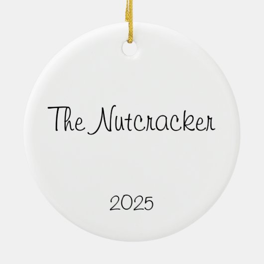 Customizable Nutcracker Fritz Keepsake Keramik Ornament (Hinten)