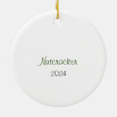 Customizable Nutcracker Soldier/Maid/Russisch Keramik Ornament (Hinten)