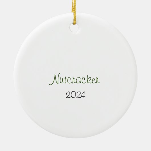 Customizable Nutcracker Soldier/Maid/Russisch Keramik Ornament (Hinten)