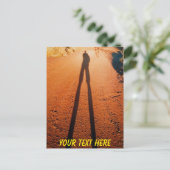 Customizable Outback shadow, Karijini, Australien Postkarte (Stehend Vorderseite)