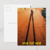 Customizable Outback shadow, Karijini, Australien Postkarte (Vorne/Hinten)