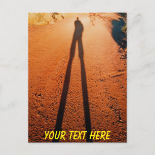 Customizable Outback shadow, Karijini, Australien Postkarte