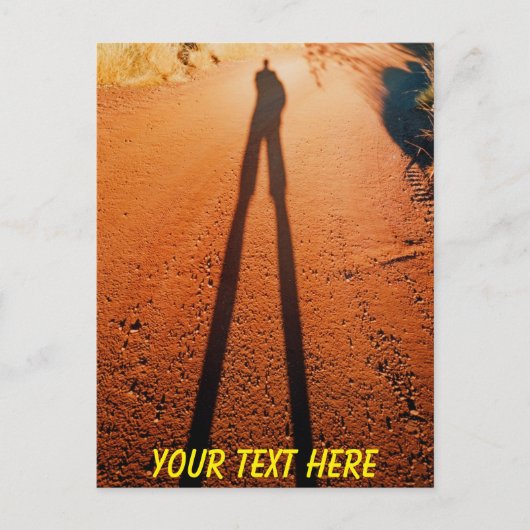 Customizable Outback shadow, Karijini, Australien Postkarte (Vorderseite)