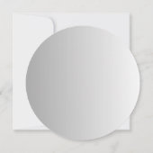 Customizable Pastel Gradient Round Wedding Brunch  Einladung (Rückseite)