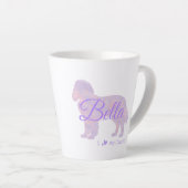 Customizable Pastel Purple Cavalier King Charles   Milchtasse (Rechte Ecke)
