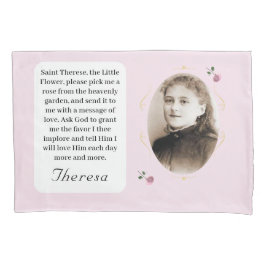 Customizable Patron Saint (St. Therese) Kissenbezug
