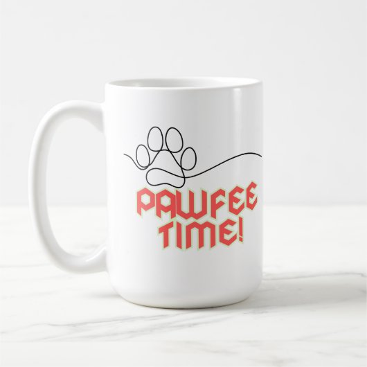 Customizable PawFee Time Kaffeetasse (Links)