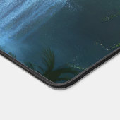 Customizable Peacock Forest Waterfall Desk Mat Schreibtischunterlage (Ecke)