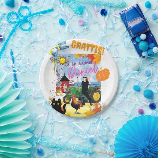 Customizable Personalisated Birthday Design Pappteller (Party)