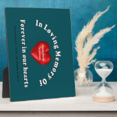 Customizable Personalized Memorial Fotoplatte (Seite)