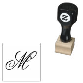 Customizable Personalized Stylish Monogram Gummistempel (Stempel)