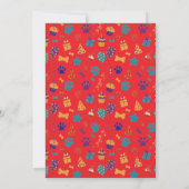 Customizable Pet Birthday Party Invitation Einladung (Rückseite)