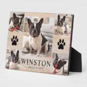 Customizable Pet Dog Memorial Photo Keepsake Fotoplatte (Seite)