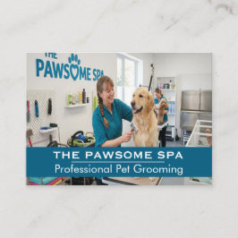 Customizable Pet Groomer Business Card Visitenkarte