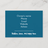 Customizable Pet Groomer Business Card Visitenkarte (Rückseite)