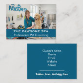 Customizable Pet Groomer Business Card Visitenkarte (Vorne/Hinten)