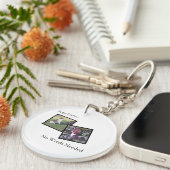 Customizable Pet Photo Keychain Schlüsselanhänger (Vorderseite rechts)