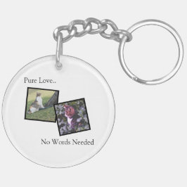 Customizable Pet Photo Keychain Schlüsselanhänger