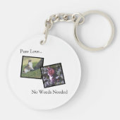 Customizable Pet Photo Keychain Schlüsselanhänger (Rückseite)