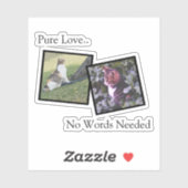 Customizable Pet Photo vinyl Sticker (Blatt)