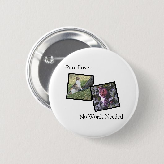 Customizable Pet Pin Button (Vorne & Hinten)