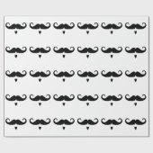 Customizable Petite Handlebar Moustache Geschenkpapier (Flach)