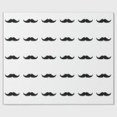 Customizable Petite Handlebar Moustache Geschenkpapier (Flach)