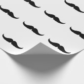 Customizable Petite Handlebar Moustache Geschenkpapier (Ecke)