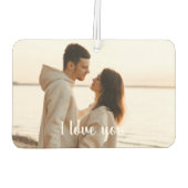 Customizable Photo 'I Love You' Valentine's Day  Autolufterfrischer (Rückseite)