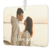 Customizable Photo 'I Love You' Valentine's Day  Autolufterfrischer (Links)