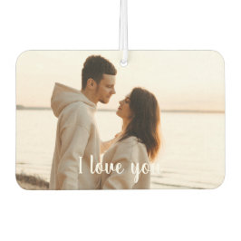 Customizable Photo 'I Love You' Valentine's Day  Autolufterfrischer