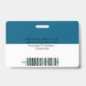 Customizable Photo ID Badge – Editable Name, Ausweis (Rückseite)
