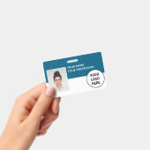 Customizable Photo ID Badge – Editable Name, Ausweis (Handheld)