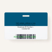 Customizable Photo ID Badge – Editable Name, Ausweis (Rückseite)