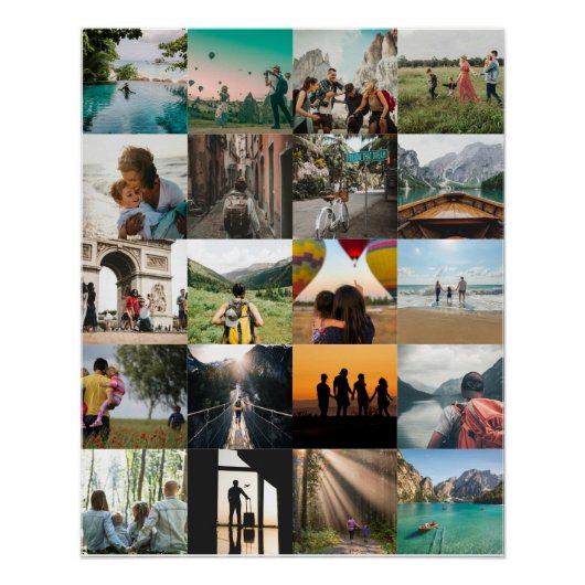 Customizable Photo Memories Poster (Vorderseite)