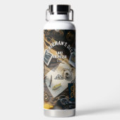 Customizable Photography Fisherman´s Gear Retro  Trinkflasche (Rückseite)