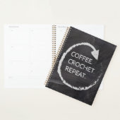 Customizable Phrase Coffee. Crochet. Repeat. Planer (Anzeige)