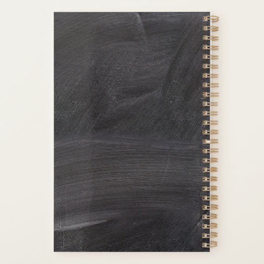 Customizable Phrase Coffee Teach Repeat Planer (Rückseite)