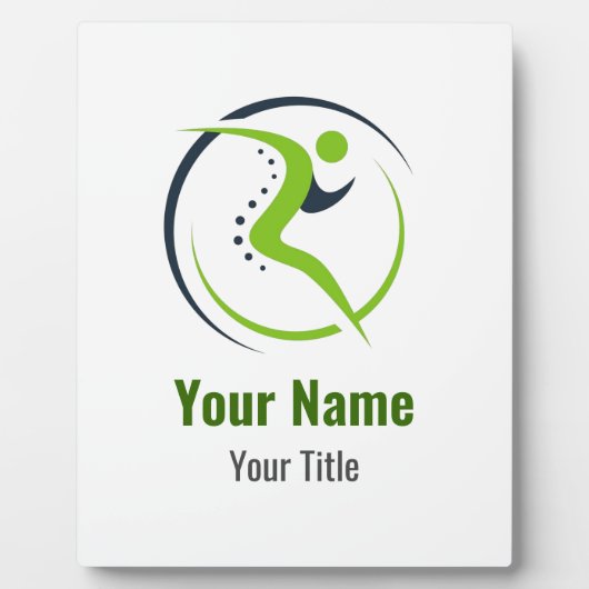 Customizable physical therapist physio chiro fotoplatte (Vorderseite)