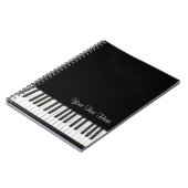 Customizable Piano Notebook Notizblock (Linke Seite)